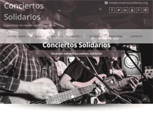 Tablet Screenshot of conciertossolidarios.org